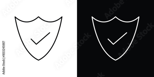 Shield check icons vector template, EPS 10 for design