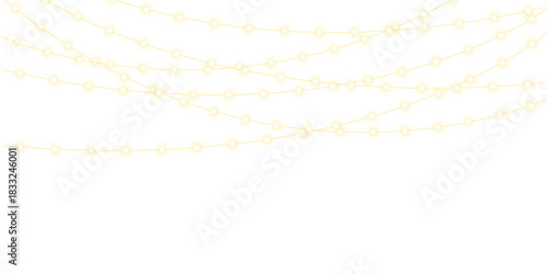 Twinkling fairy lights glow in soft amber. Golden garland loops around festive corner. Warm bulbs dangle on celebration wire. Holiday sparkle brightens the dark, christmas background with golden stars