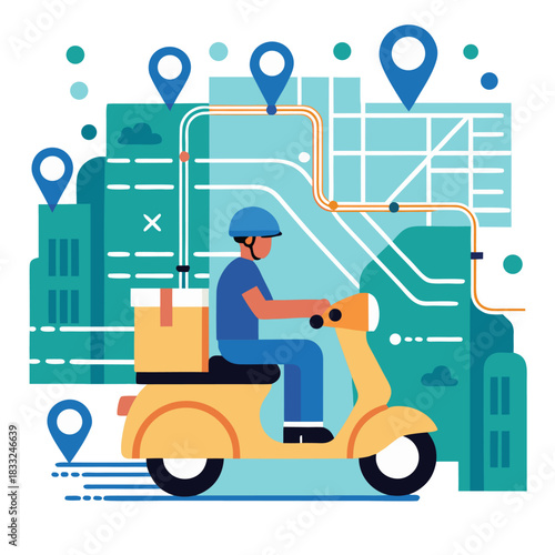 Fast delivery service in the city