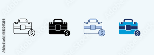 business multiple style icon