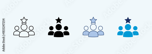 leadership multiple style icon