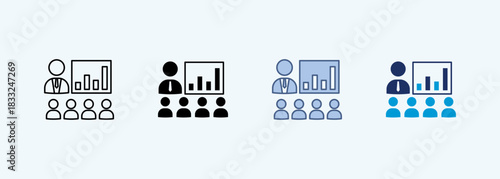 business presentation multiple style icon