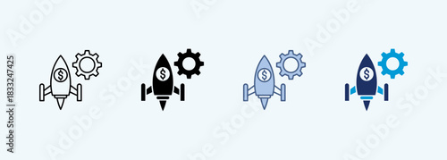 startup multiple style icon