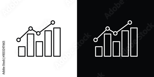 Stats icons vector template, EPS 10 for design