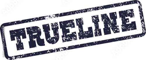 Official TRUELINE rubber stamp impression symbolizing accuracy and business integrity