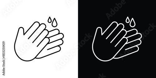 Wash your hands icons vector template, EPS 10 for design