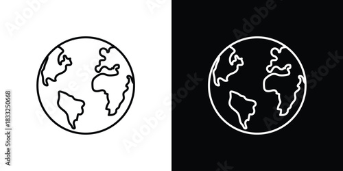 World icons vector template, EPS 10 for design