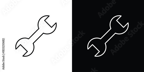 Wrench icons vector template, EPS 10 for design