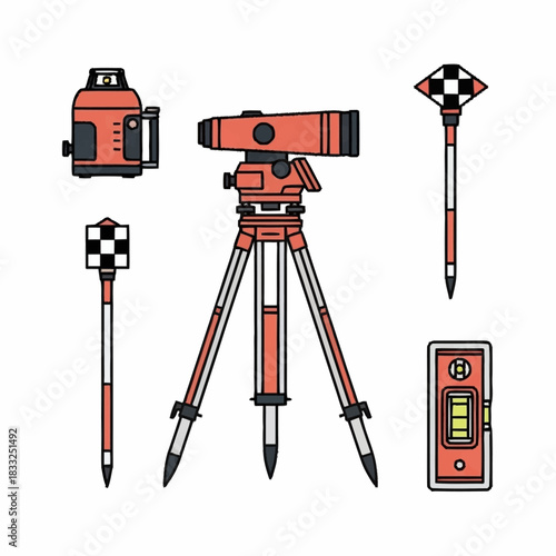 Surveying Equipment - Precision Tools for Land Measurement and Construction.