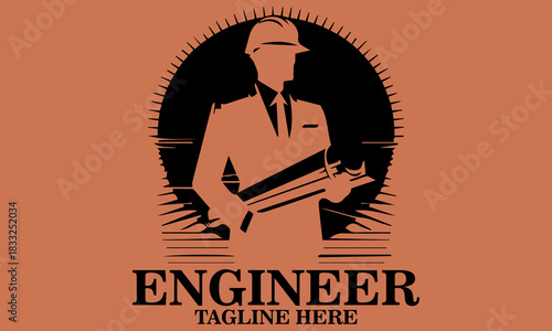 Engineer logo icon. Engineer vector illustration