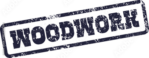 Professional Woodwork Stamp Mark Featuring a Distressed Texture for Creative Design and Business Use
