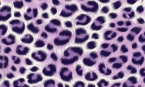 Purple animal print skin with a detailed fur texture pattern