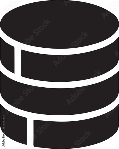 database icon silhouette