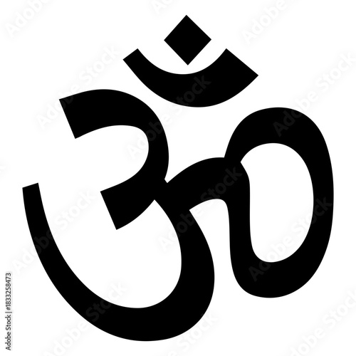 Buddhist aum symbol icon
