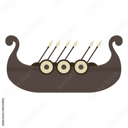 Boat viking ship