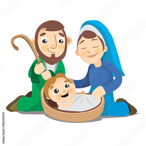 Birth of jesus christ cartoon