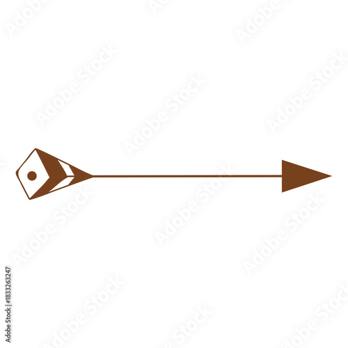 Cube decoration arrow