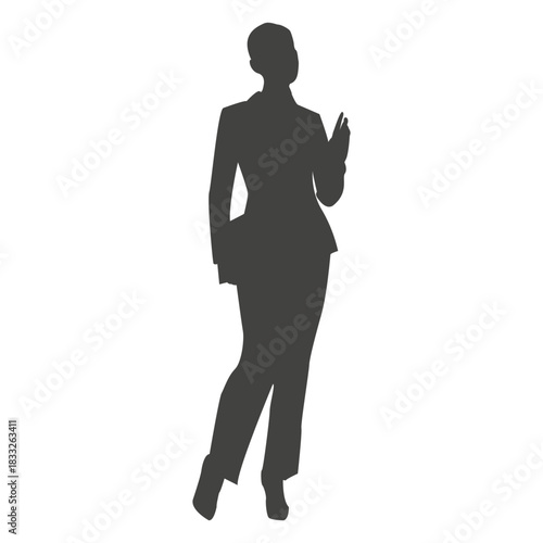 Female executive standing casual