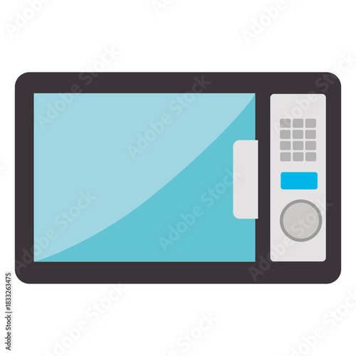 Flat microwave oven icon