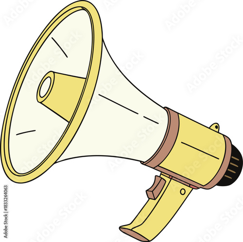 megaphone with loudspeaker