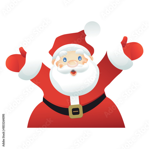 Happy santa claus cartoon