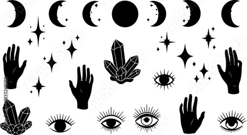 Mystic Moon Crystal Sacred Symbols Mega Bundle