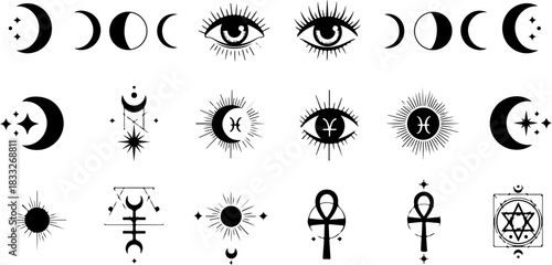 Mystic Moon Crystal Sacred Symbols Mega Bundle