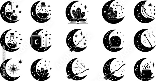 Mystic Moon Crystal Sacred Symbols Mega Bundle