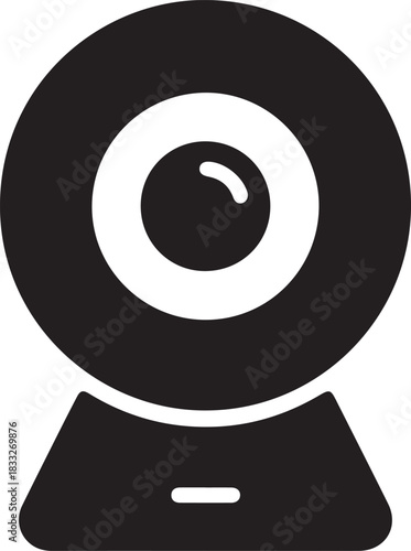 webcam silhouette icon