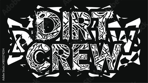 Dirt Crew Band Logo Design.