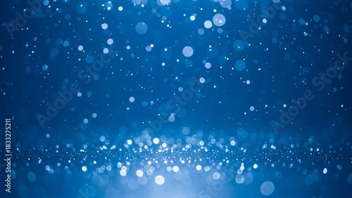 Wallpaper Mural Abstract blue background with light bokeh and glitter for luxury and festive concept for presentation and banner wallpaper design Torontodigital.ca