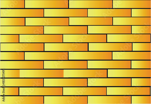 Orange yellow brick pattren background