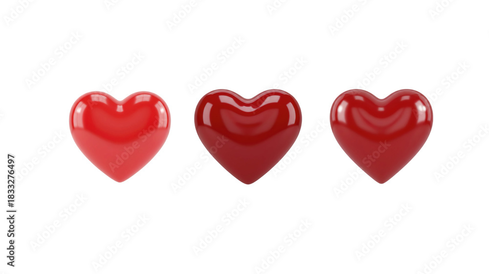 Fototapeta premium Red shiny heart