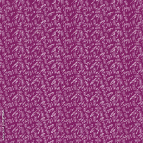 White fern frond pattern on purple background Keywords: fern, frond, leaf, plant, nature