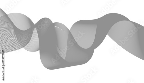 Abstract wave line. Digital frequency equalizer. digital Stylized line art background. Vector