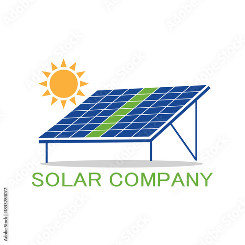 Solar company logo, solar panel vector, solar wash logo, sun vector, energy logo