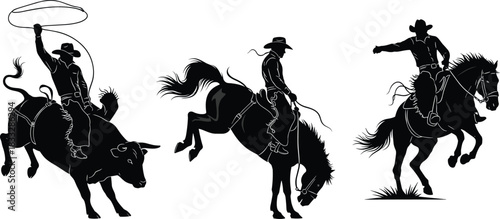 Silhouettes of Male Athletes Running, Sprinting, High Jumping, and Hurdling, Capturing Track and Field Action, Fitness, and Competitive Sports Concepts.