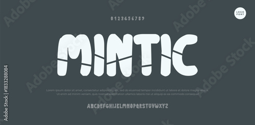 Classic typography in modern or old art deco style, serif letters for modern or retro poster font