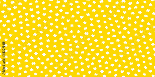 Yellow and orange halftone polka dot seamless vector pattern tile background
