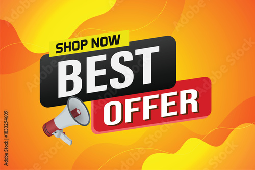 best offer poster banner graphic design icon logo sign symbol social media website coupon

