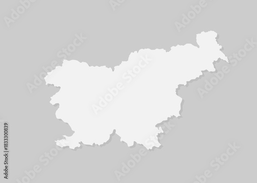 Map of Slovenia, template outline country