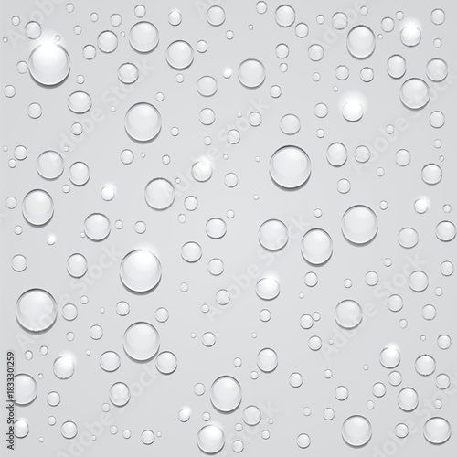 water drops on glass