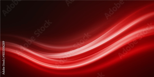 Abstract red silk texture background with smooth flowing waves and soft light pattern