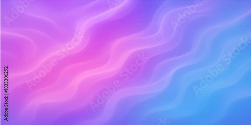 Abstract purple background with soft flowing satin waves and blue liquid texture pattern