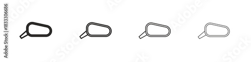 Side mirror icons collection web design, minimal line style
