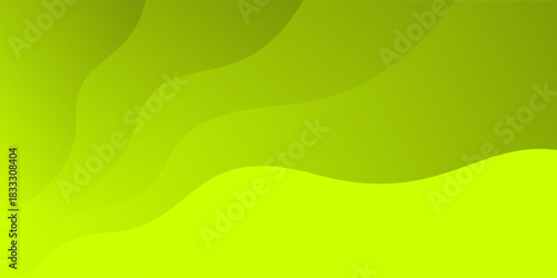 Abstract Leaf wave layer Green color background for template, poster, flyer design, wallpaper. Vector illustration
