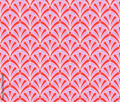 Seamless art deco abstract pattern. Geometric modern background. Vector illustration.
