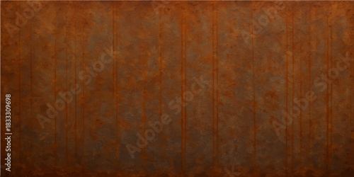 Antique brown wooden door texture with aged plank pattern and metal detail