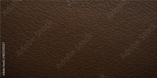 Dark brown rough vintage leather material texture background pattern