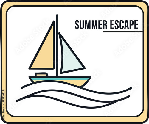 Summer Escape Sailing into Vacation Bliss with a Serene Boat Trip